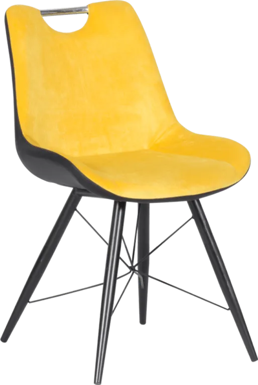 Kitchen chair with metal base